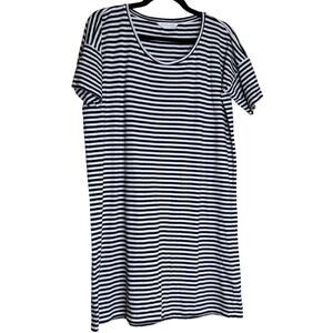 Everlane Mini Dress Women Small Blue White Stripe Nautical Coastal Beachy Preppy